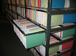 ­	Stockage des documents dans les cadres coulissants